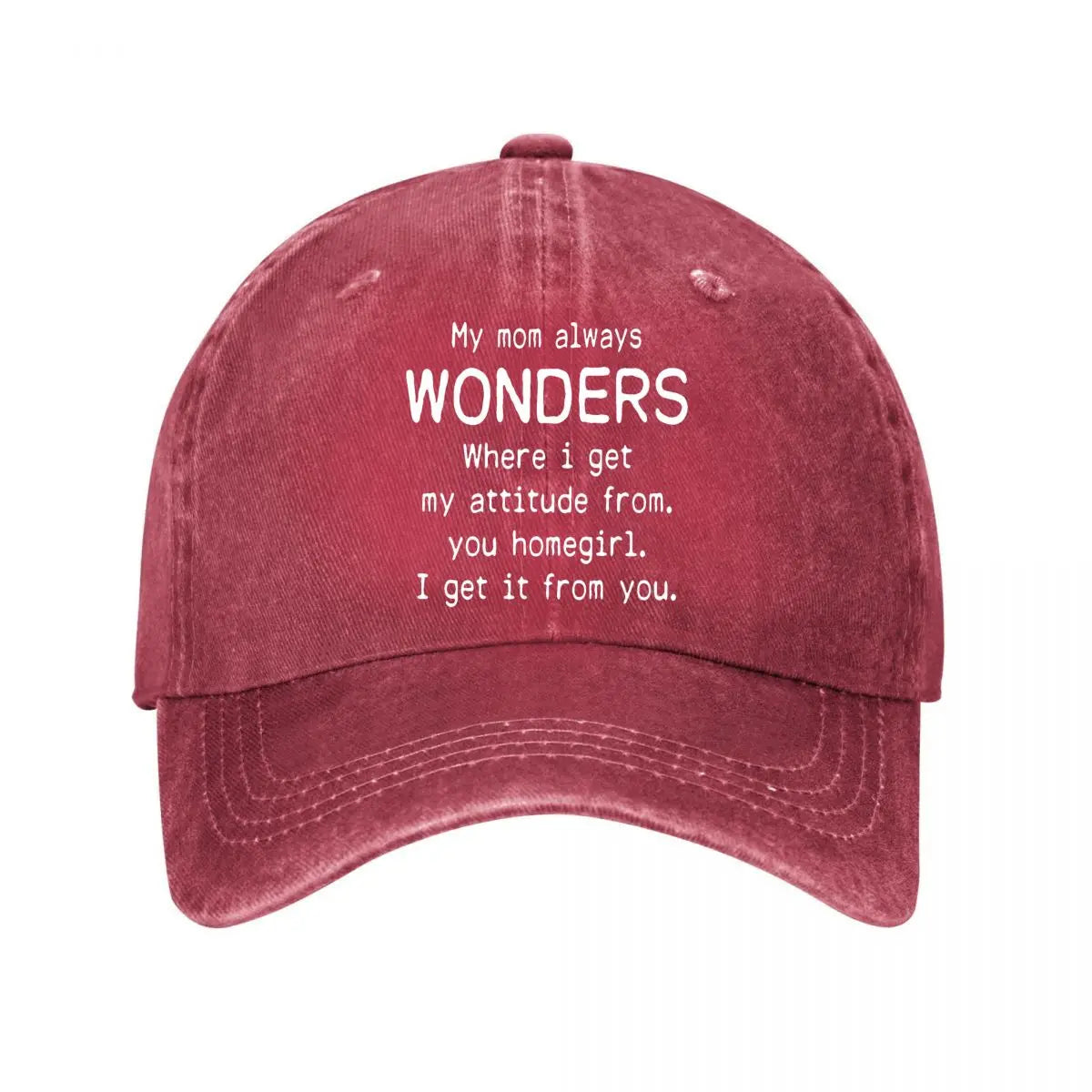My Mom Always Wonders Baseball Cap