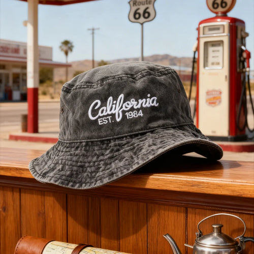 Washed Cotton Bucket Hat For Men Women Vintage