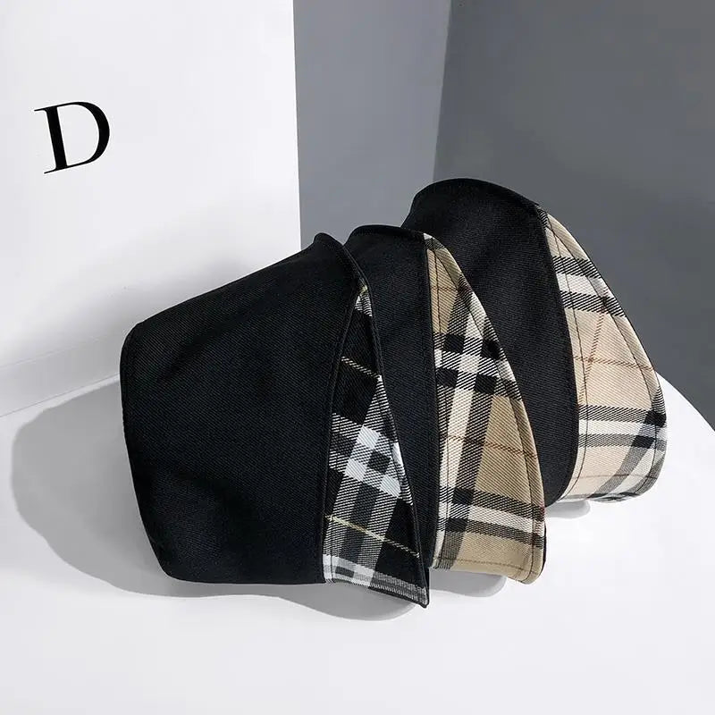 2026 New Checkered Splicing Bucket Hat Size 56-58cm