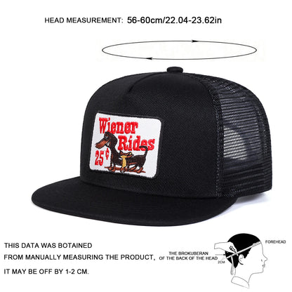 Shittles Embroidered Mesh Hip-Hop Snapback Cap
