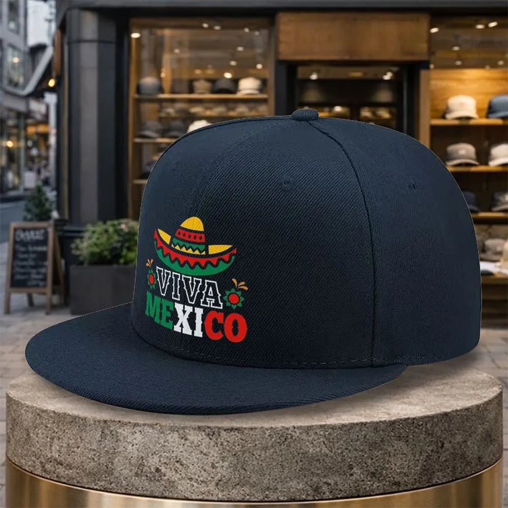 Viva Mexico Sombrero Casual Snapback Cap