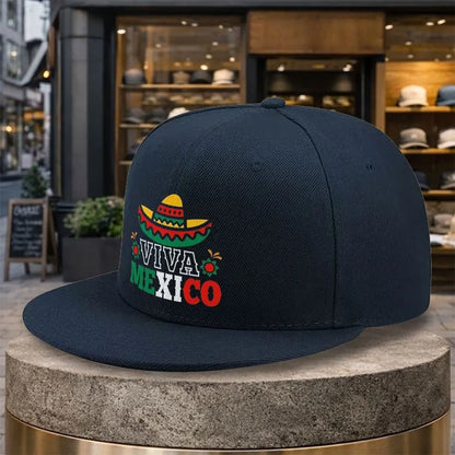 Viva Mexico Sombrero Casual Snapback Cap