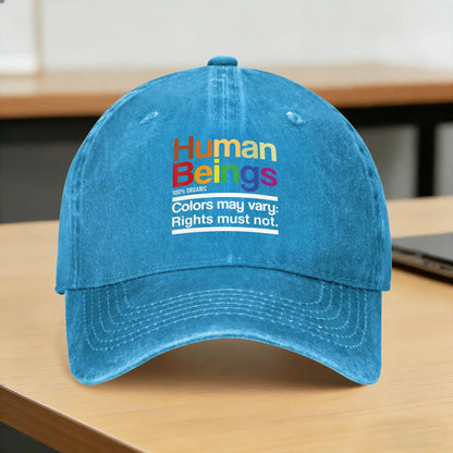 Human Being 100% Organic Y2K Cool Trucker Baseball Cap