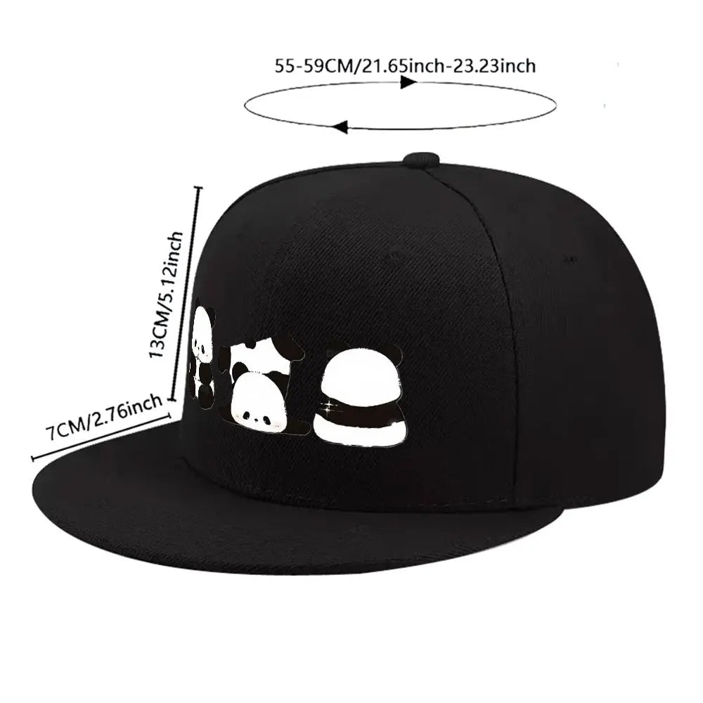 Cute Panda Group Snapback Cap