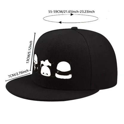 Cute Panda Group Snapback Cap