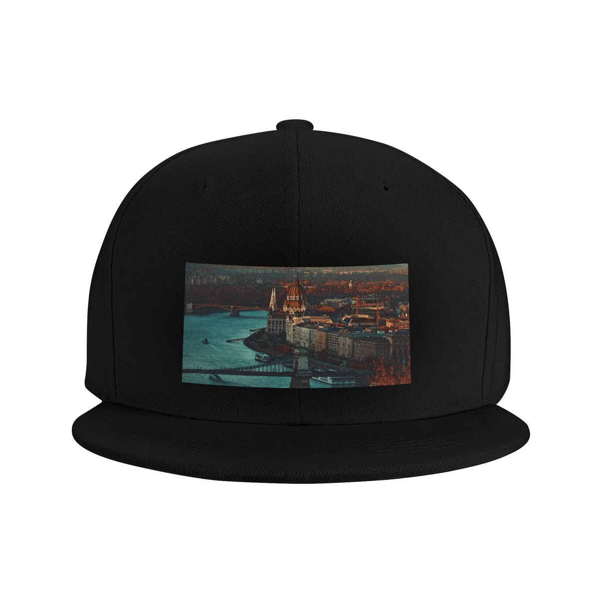 Budapest Hungary City Denim Snapback Cap