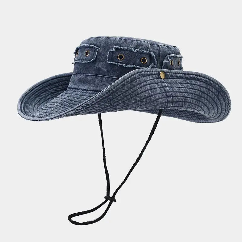 Four Seasons Cotton Solid Bucket Hat
