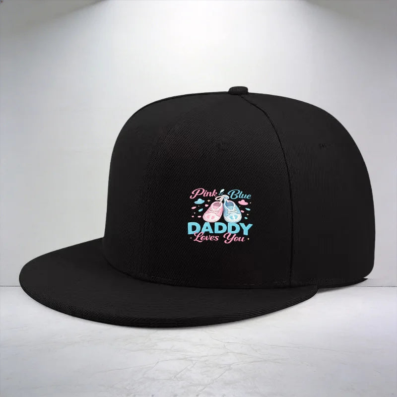 1pc Daddy Loves You Pattern Printed Cap