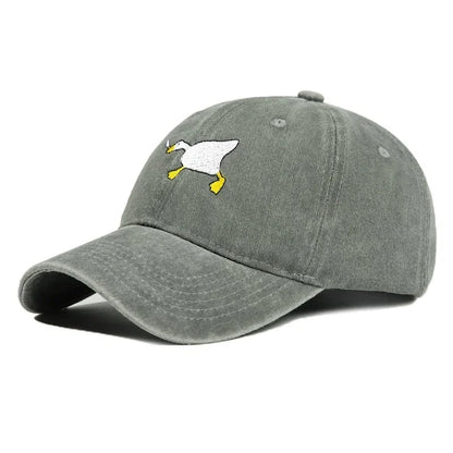 Goose Pattern Embroidered Urban Style Baseball Cap