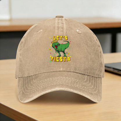 Let's Shirt Party Fiesta Retro Washed Trucker Baseball Cap