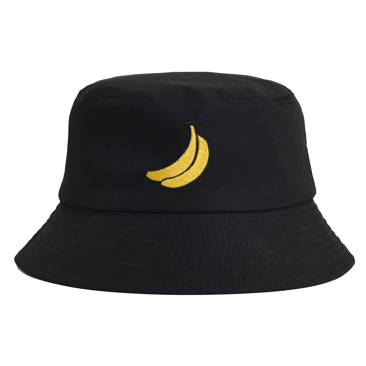 Panama Banana Embroidery Bucket Hat
