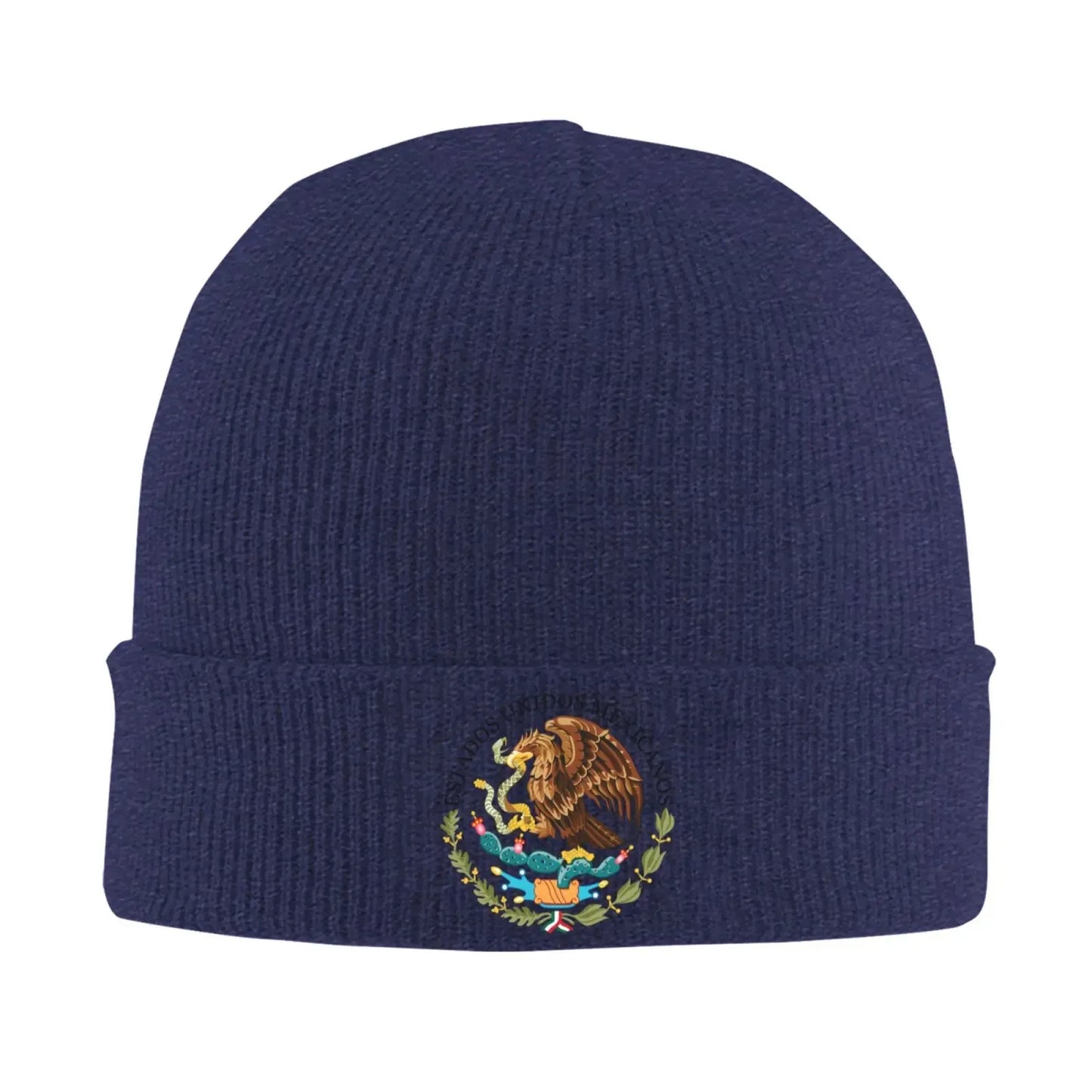 Mexican Flag With Eagle Beanie Hat