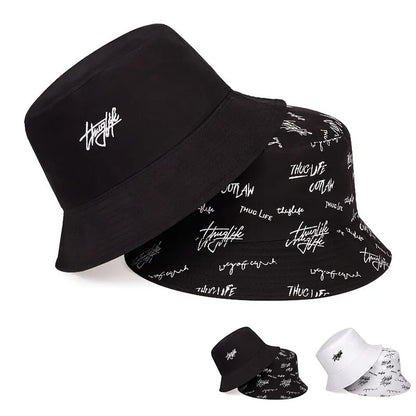 Letter Embroidery Casual Fisherman Bucket Hat