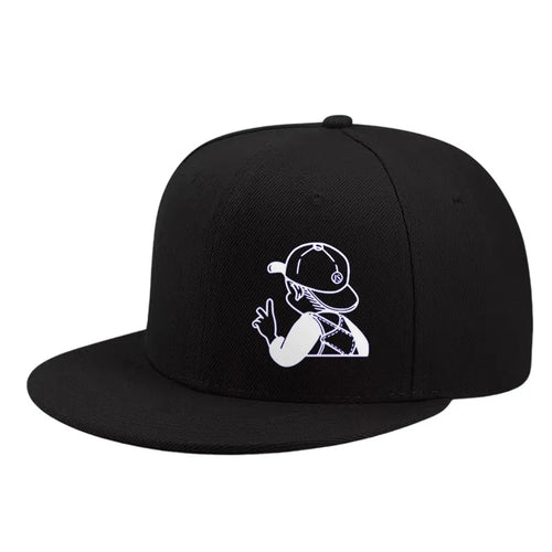 Cartoon Boy Peace Snapback Cap