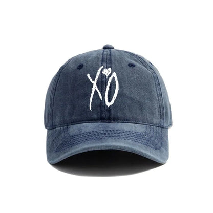 XO The Weekend Baseball Cap Distressed Hats Cap Men Retro Outdoor Summer Adjustable Dad Hat Fashion