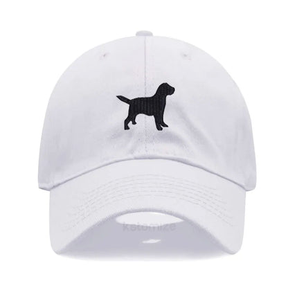 Dog Embroidered Soft Cotton Baseball Cap