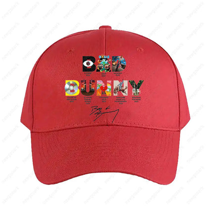 Bad Bunny Album Cap Summer Woman Man Adult Peaked Hat Fashion Casual Adjustable Printed Baseball Caps Trucker Cap