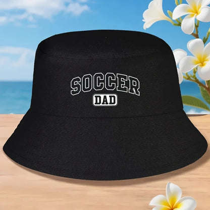 Soccer Dad Funny Athletic Lettering Father's Day Bucket Hat