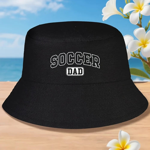 Soccer Dad Funny Athletic Lettering Father's Day Bucket Hat