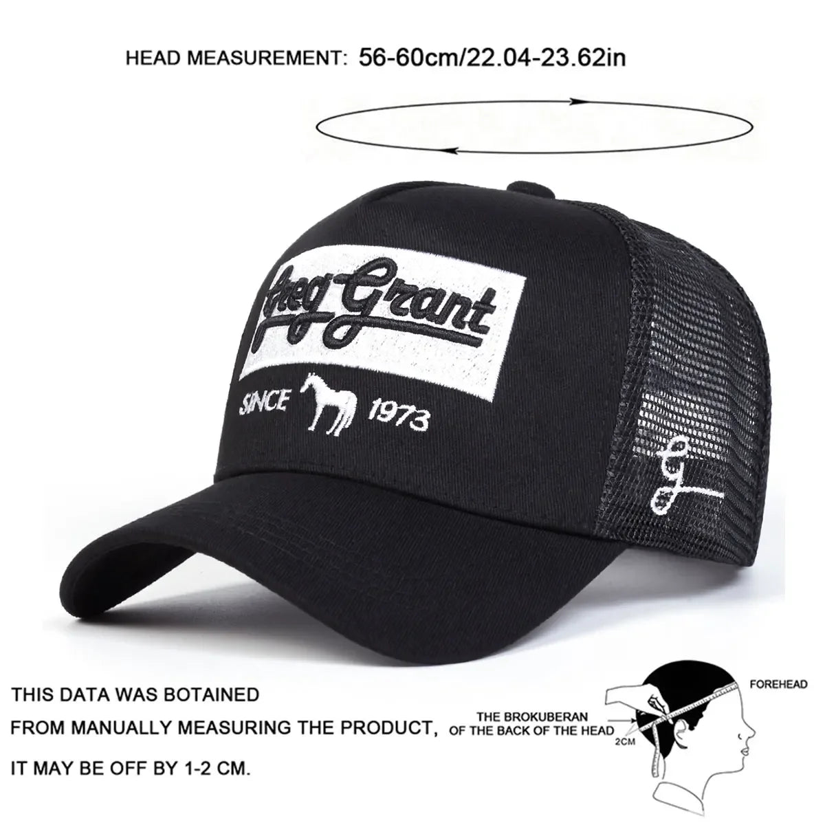 Unisex Since 1973 Letter Embroidery Baseball Net Caps Adjustable