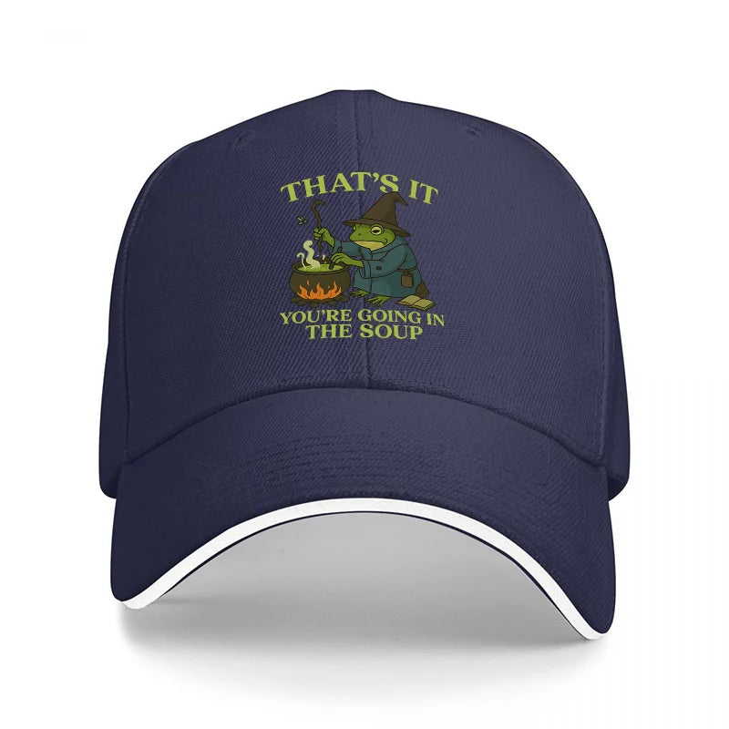 Black Frog Funny Quote Baseball Cap