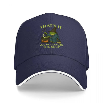 Black Frog Funny Quote Baseball Cap