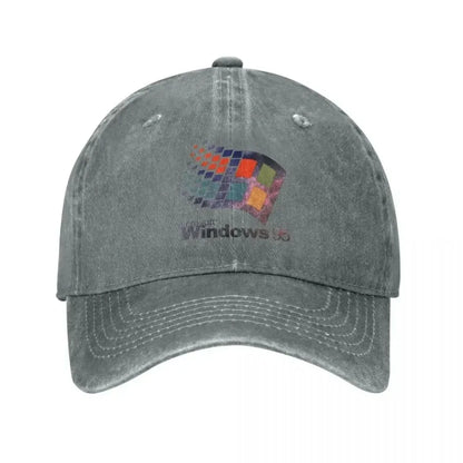 Windows 95 Galaxy Vintage Washed Baseball Cap