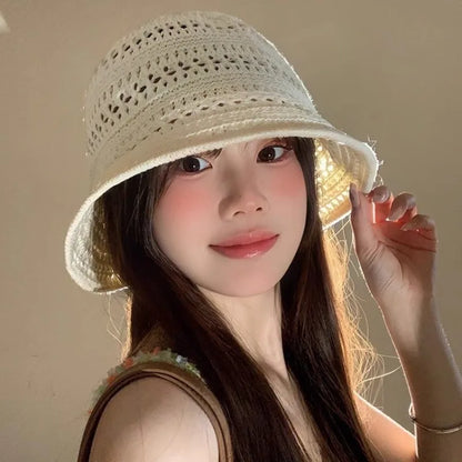 Summer Fashion Wide Brim Bucket Hat