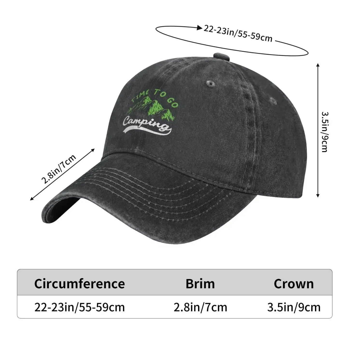 Time To Go Camping Baseball Cap