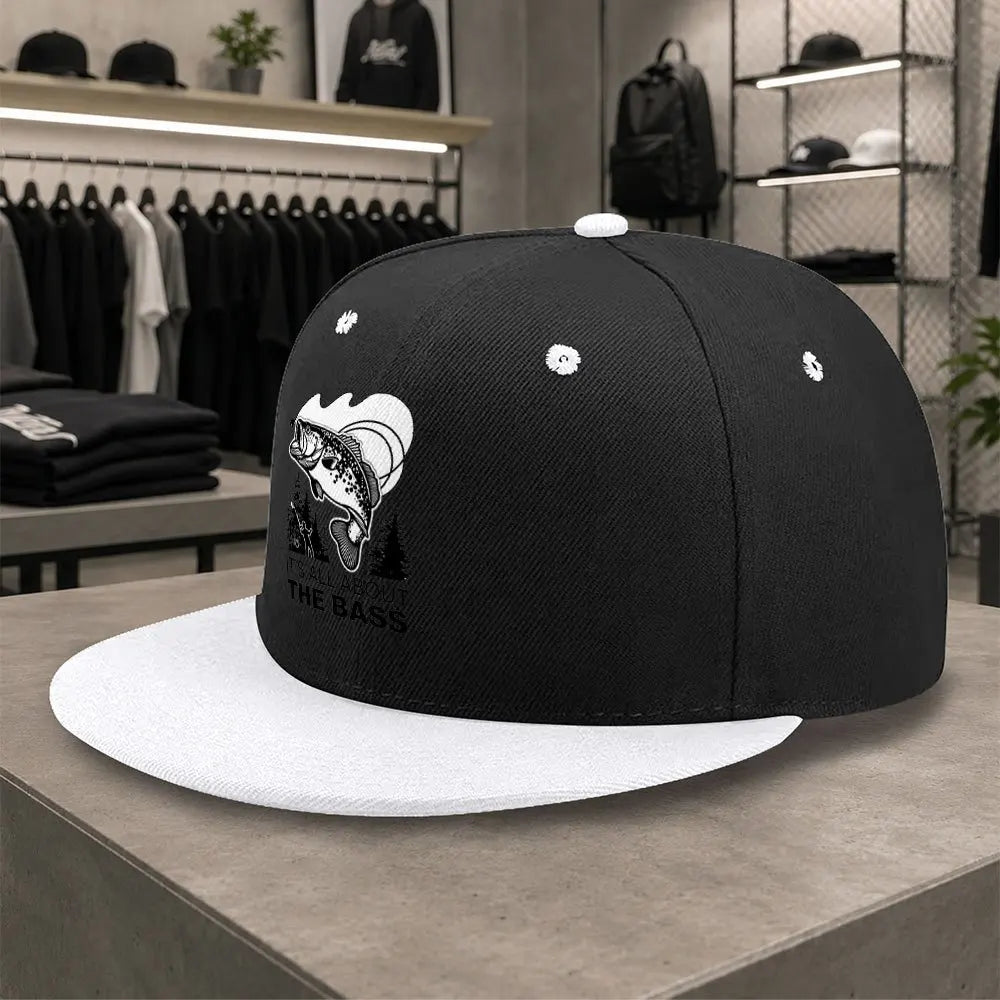 Unisex Bass Fishing Print Duckbill Cap