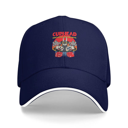 Cuphead Oh Noes Sun Baseball Cap Summer Casual