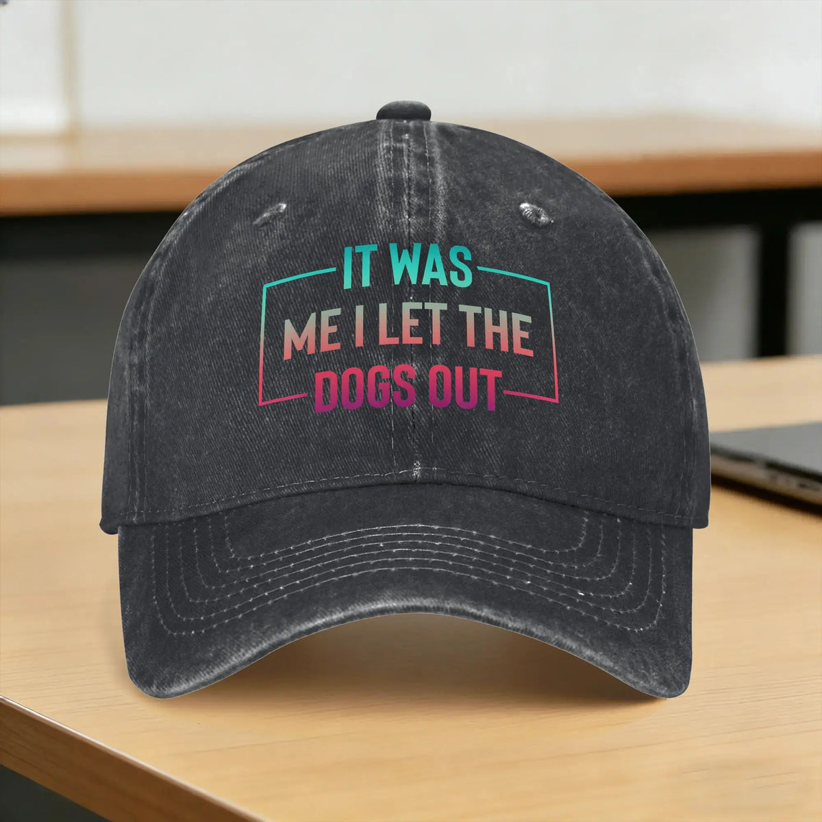 It Was Me I Let The Dogs Out Baseball Cap