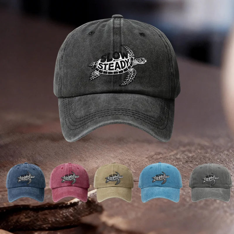 Slow Steady Sea Turtle Baseball Cap