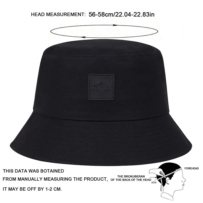 New York Leather Label Bucket Hat