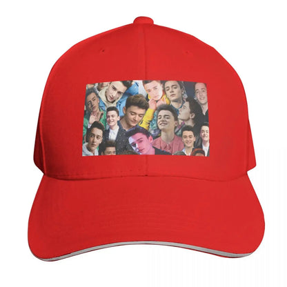 Noah Schnapp Collage Embroidered Baseball Cap