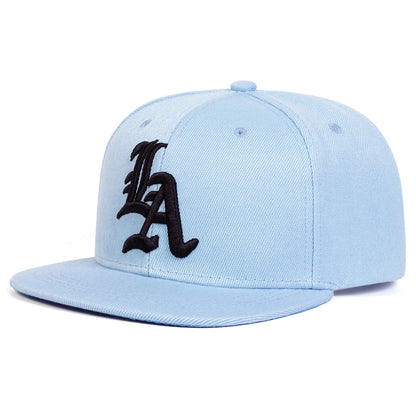 Gothic Letter Embroidered Hip Hop Snapback Cap