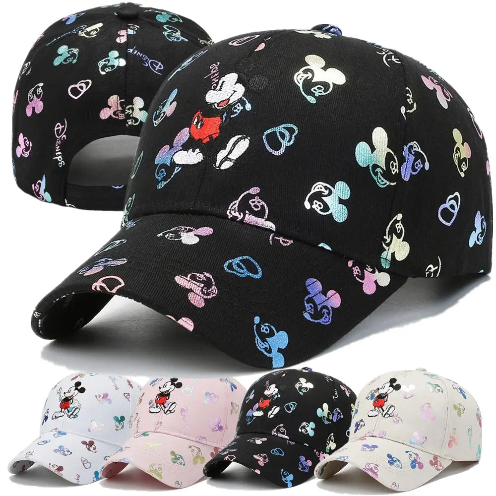 Hot Sale Women Cartoon Cap Mickey Mouse Baseball Cap Size 55-60cm