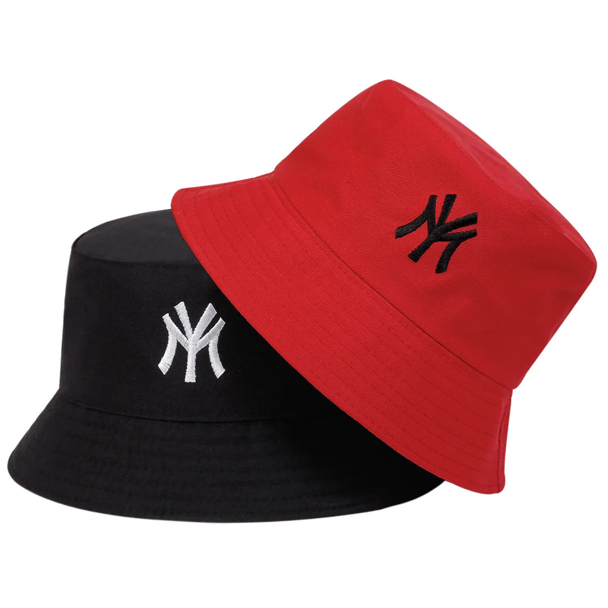 Unisex Letter Embroidery Personality Bucket Hats