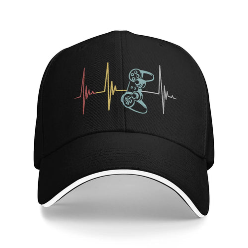 Gamer Controller Heartbeat Trucker Baseball Cap