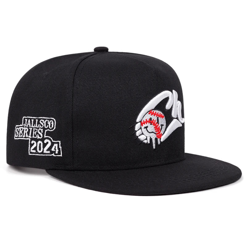 CH Tennis Embroidery Hip Hop Snapback Cap