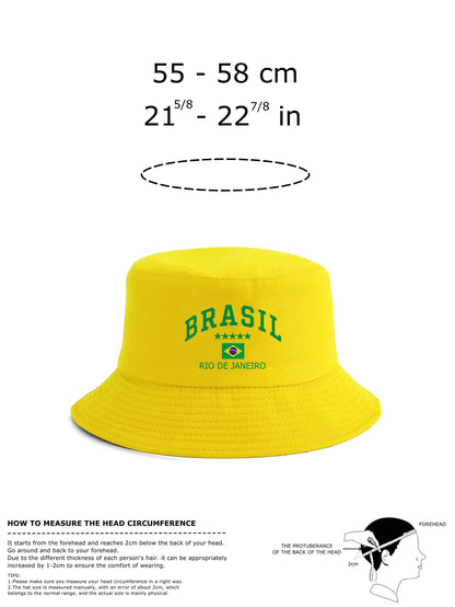Brasil Rio De Janeiro Flag Bucket Hat