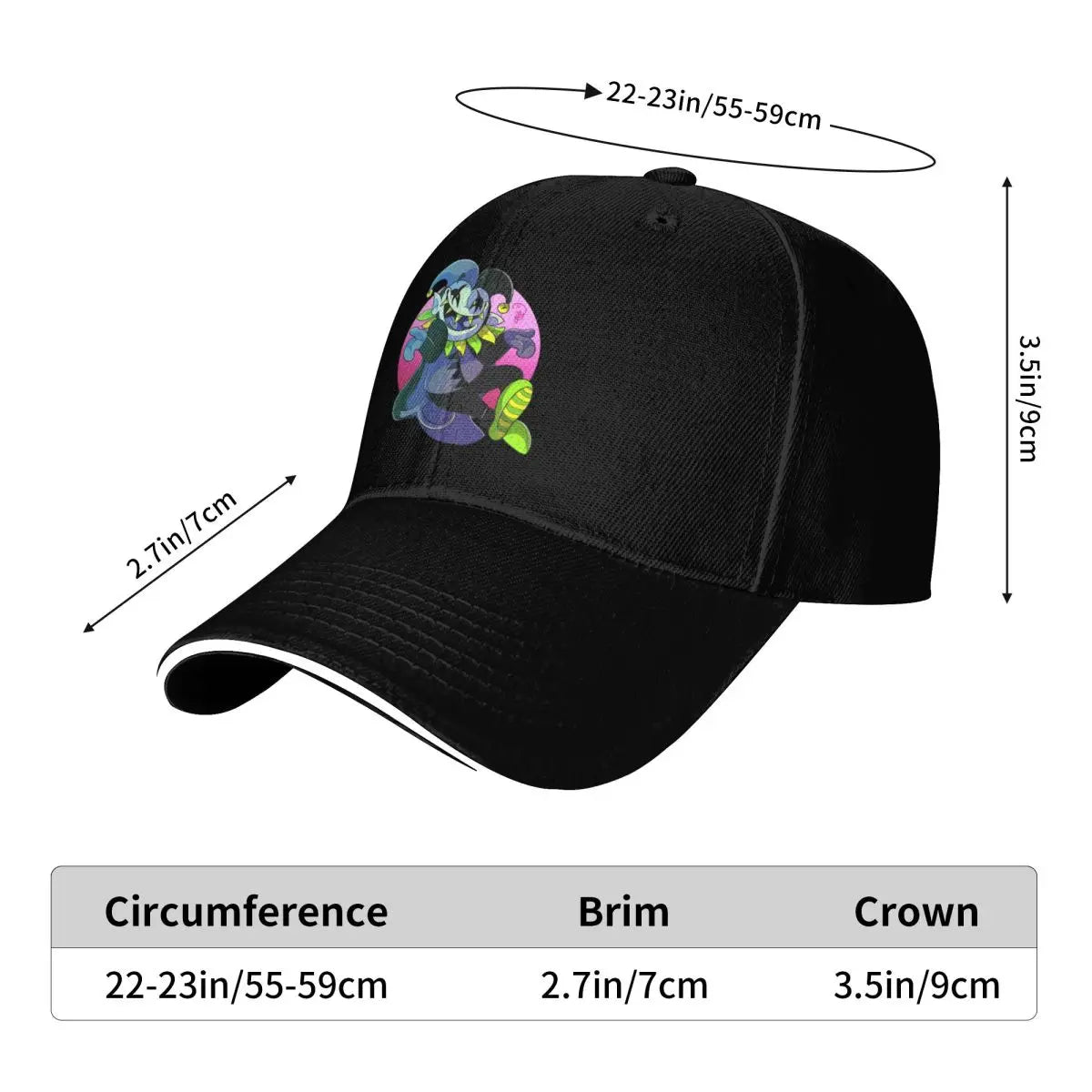 Deltarune Jevil Customized Sport Baseball Cap