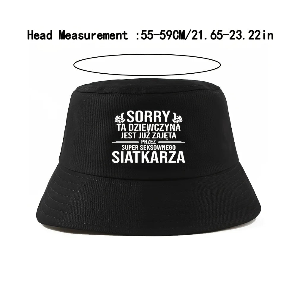 Sorry Volleyball Reversible Bucket Hat