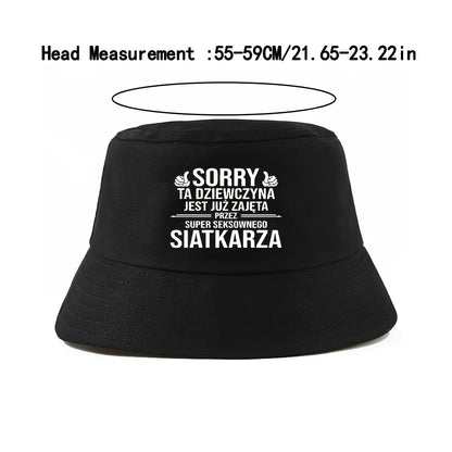 Sorry Volleyball Reversible Bucket Hat