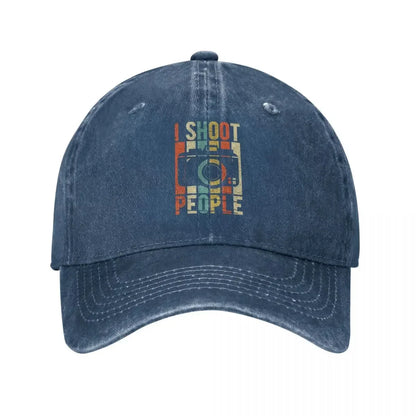 Vintage Photographer Distressed Baseball Cap