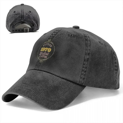 Vintage 1970 Distressed Denim Baseball Cap