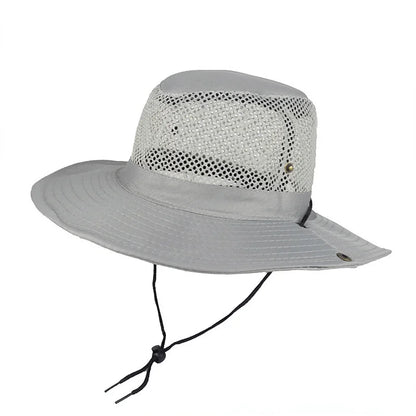 Foldable Mesh Wide Brim Fishing Bucket Hat