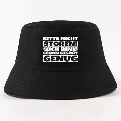 Thumbs Text Bold Packable Bucket Hat