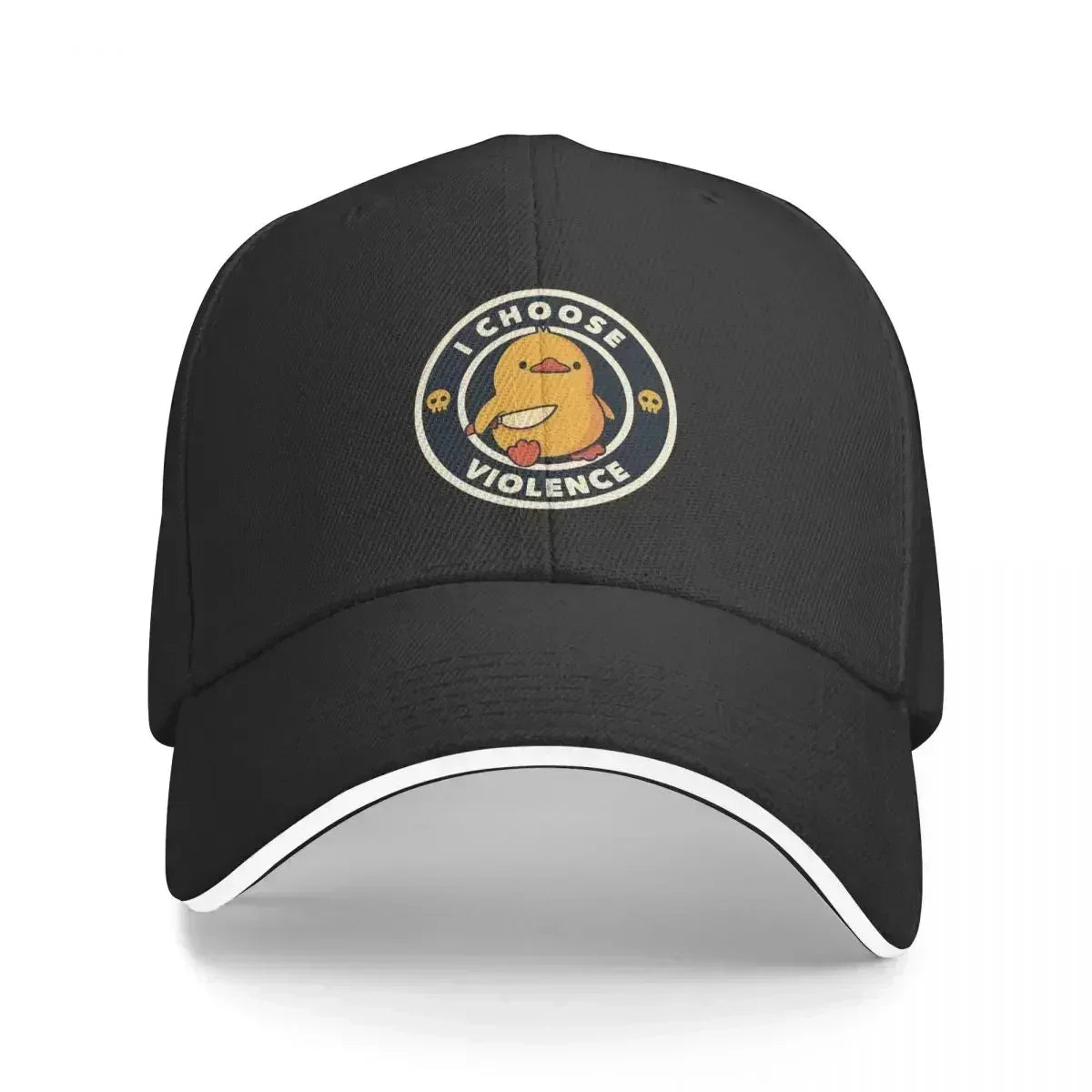 I Choose Violence Funny Duck Tobe Fonseca Baseball Cap