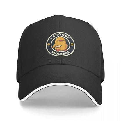 I Choose Violence Funny Duck Tobe Fonseca Baseball Cap